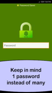 اسکرین شات برنامه Password Saver - simple and secure 1