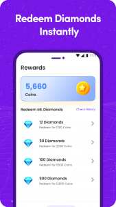 اسکرین شات 3 برنامه Earn Diamonds for Bang Mobile