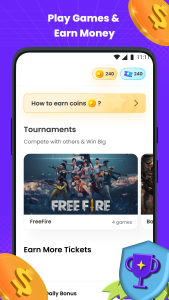 اسکرین شات 3 برنامه mGamer – Earn Money, Gift Card