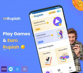 اسکرین شات برنامه mRupiah - Play to Earn Rupiah 1