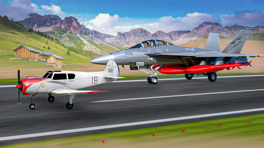 اسکرین شات بازی City Airplane Pilot Flight Sim 5