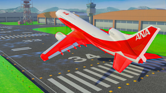 اسکرین شات بازی City Airplane Pilot Flight Sim 3