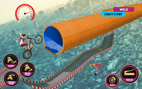 اسکرین شات بازی Racing Bike Stunt Games Master 3