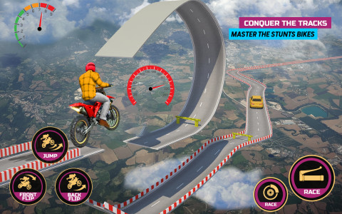 اسکرین شات 4 بازی Racing Bike Stunt Games Master