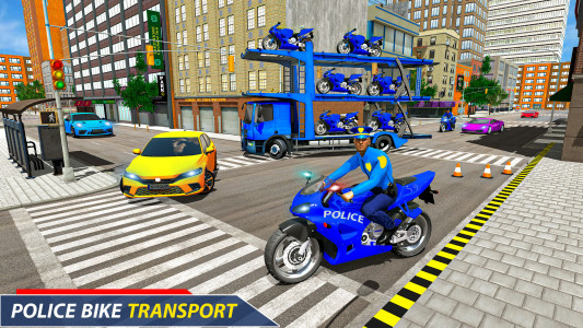 اسکرین شات بازی NY Police Bike Transport Truck 3