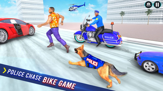 اسکرین شات بازی Police Dog Crime Bike Chase 2