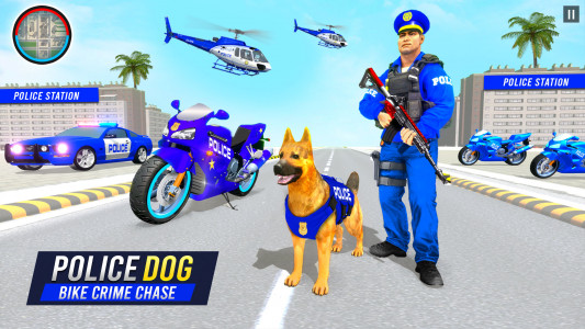 اسکرین شات بازی Police Dog Crime Bike Chase 1
