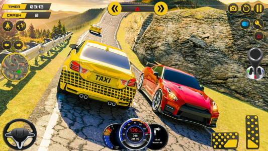 اسکرین شات بازی Taxi Games: City Car Driving 3