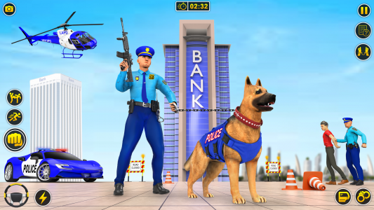 اسکرین شات برنامه US Police Dog Bank Crime Chase 1