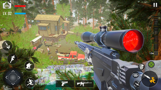 اسکرین شات بازی Army Sniper Gun Games Offline 2