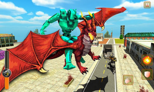 اسکرین شات برنامه Monster Dragon Superhero Transform Robot 3