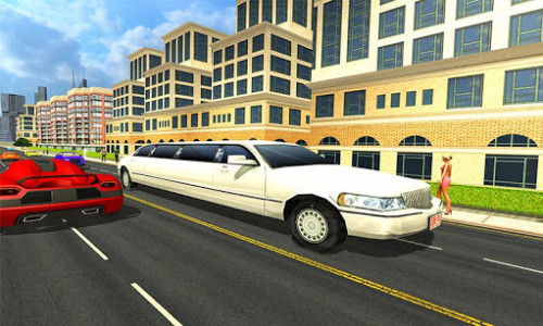 اسکرین شات بازی Modern Limousine Car Driving : Real Taxi Driver 3D 1