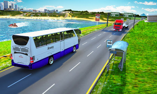 اسکرین شات برنامه City Bus Simulator : Coach Driving Games 2