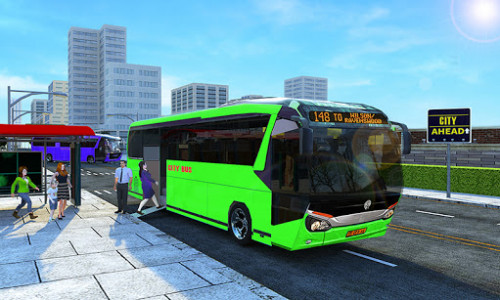 اسکرین شات برنامه City Bus Simulator : Coach Driving Games 4