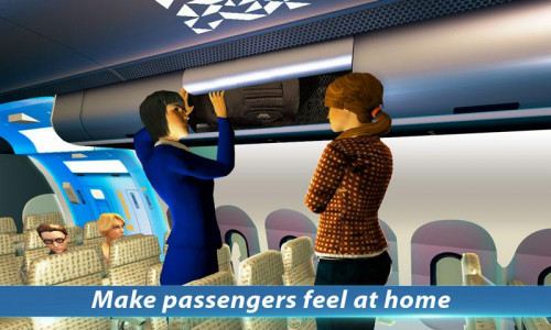 اسکرین شات بازی Airhostess Flight Pilot 3D Sim 3