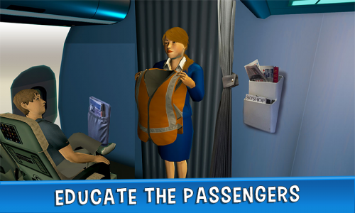 اسکرین شات بازی Airhostess Flight Pilot 3D Sim 5