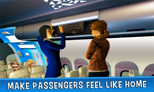 اسکرین شات بازی Airhostess Flight Pilot 3D Sim 3