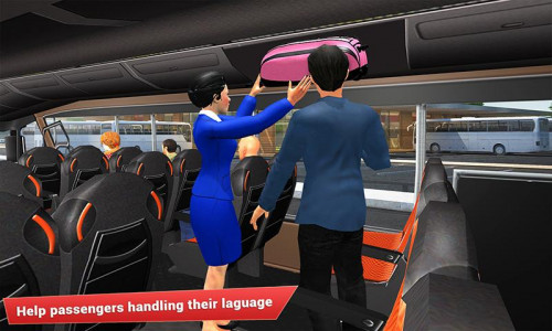 اسکرین شات بازی Waitress Coach Bus Simulator 2
