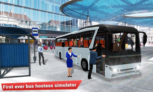 اسکرین شات بازی Waitress Coach Bus Simulator 3