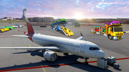 اسکرین شات 2 بازی Airplane Car Transporter Pilot