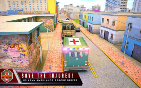 اسکرین شات برنامه US Army Ambulance Rescue Driver 4
