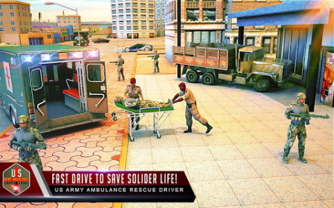 اسکرین شات برنامه US Army Ambulance Rescue Driver 1