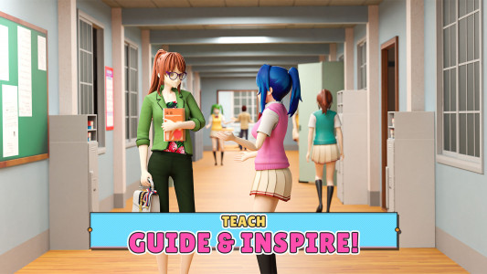 اسکرین شات 3 بازی Anime School Teacher 3d