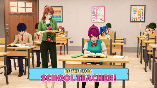 اسکرین شات 2 بازی Anime School Teacher 3d