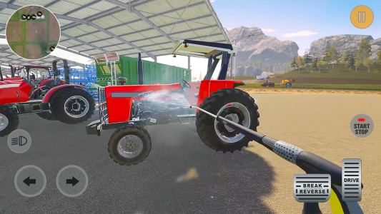 اسکرین شات بازی Village Farm Tractor Driving 4