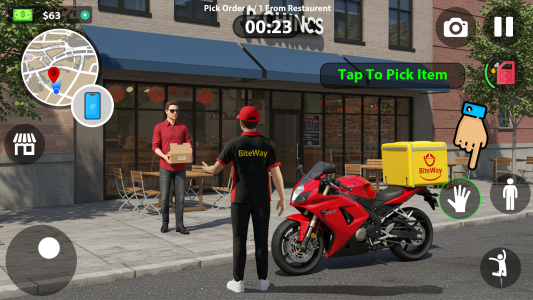 اسکرین شات 3 بازی Delivery Rider Life Simulator