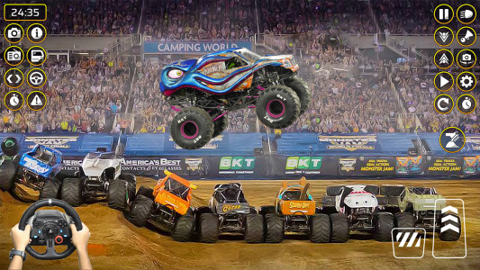 اسکرین شات بازی Monster Truck Racing Car Games 3