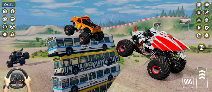 اسکرین شات 1 بازی Monster Truck Demolition Derby