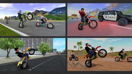 اسکرین شات 1 بازی Wheelie Moto 3d Bike Life Game