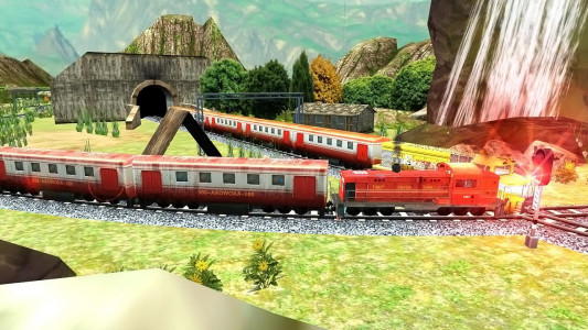 اسکرین شات بازی Real Indian Train Sim Train 3D 3