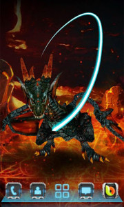 اسکرین شات برنامه Fire Dragon Next 3D LWP 1
