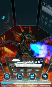اسکرین شات برنامه Fire Dragon Next 3D LWP 3