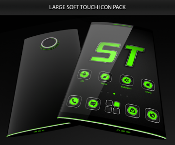 اسکرین شات برنامه Soft Touch Green Theme 3