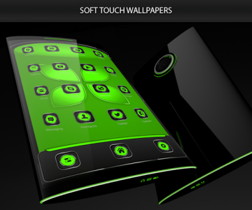 اسکرین شات برنامه Soft Touch Green Theme 2