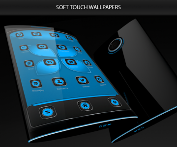 اسکرین شات برنامه Soft Touch Blue Theme 2