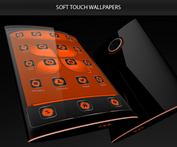 اسکرین شات برنامه Soft Touch Orange Theme 2
