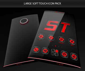 اسکرین شات برنامه Soft Touch Red Theme 3