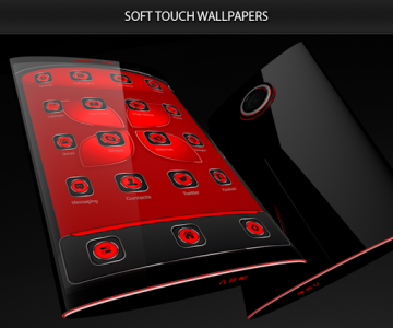 اسکرین شات برنامه Soft Touch Red Theme 2