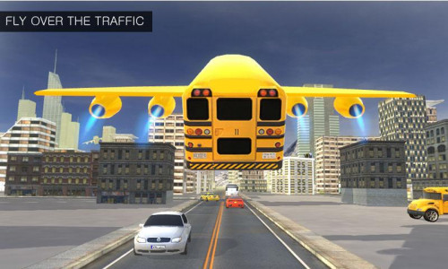 اسکرین شات بازی Flying School City Bus Sim 3D 4