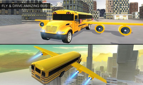 اسکرین شات بازی Flying School City Bus Sim 3D 7