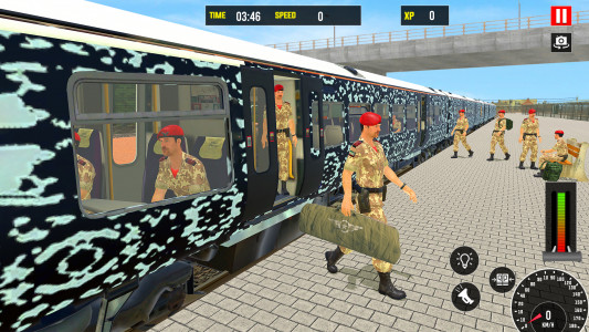 اسکرین شات بازی US Army Transport Train Games 3