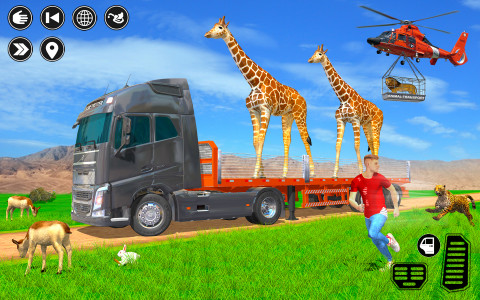 اسکرین شات بازی Animal Transport Truck Driving 3