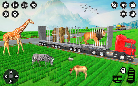 اسکرین شات بازی Animal Transport Truck Driving 2