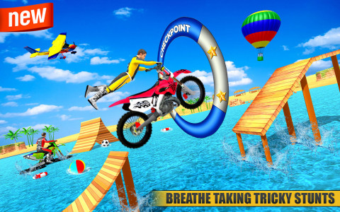 اسکرین شات بازی Motor Bike Water Surfer Games 3