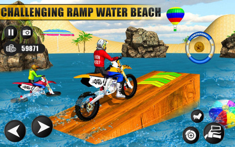 اسکرین شات بازی Motor Bike Water Surfer Games 8