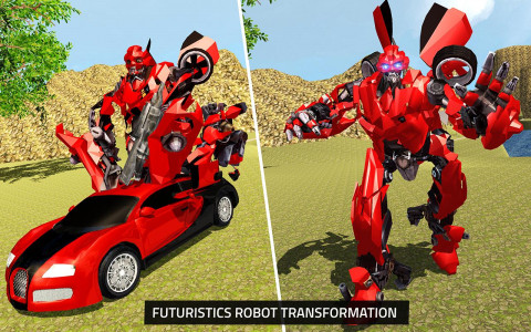 اسکرین شات بازی US Robot Transform Car Driving 5